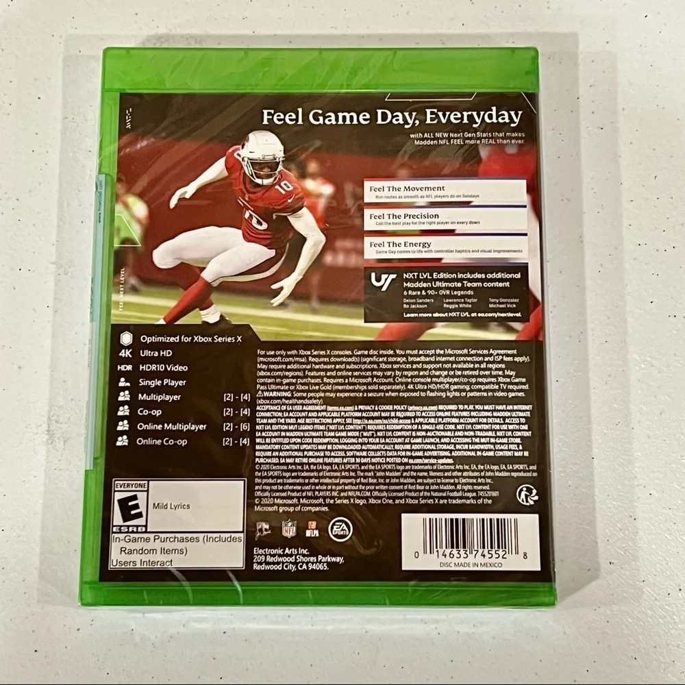 NEW XBox Series X NFL Madden 21 Video Game Next Level Edition NXT LVL